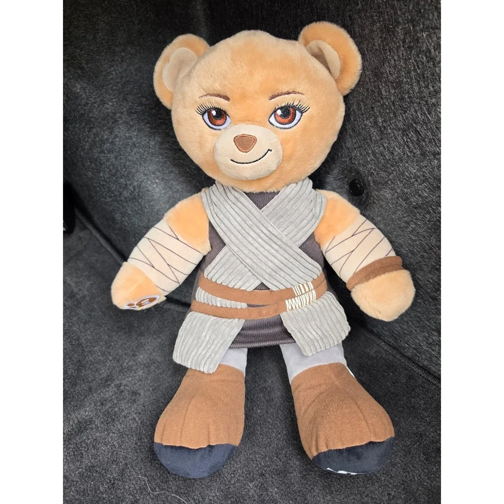 Build-A-Bear Star Wars Rey Teddy Bear Plush Scavenger Outfit Collectible Tan